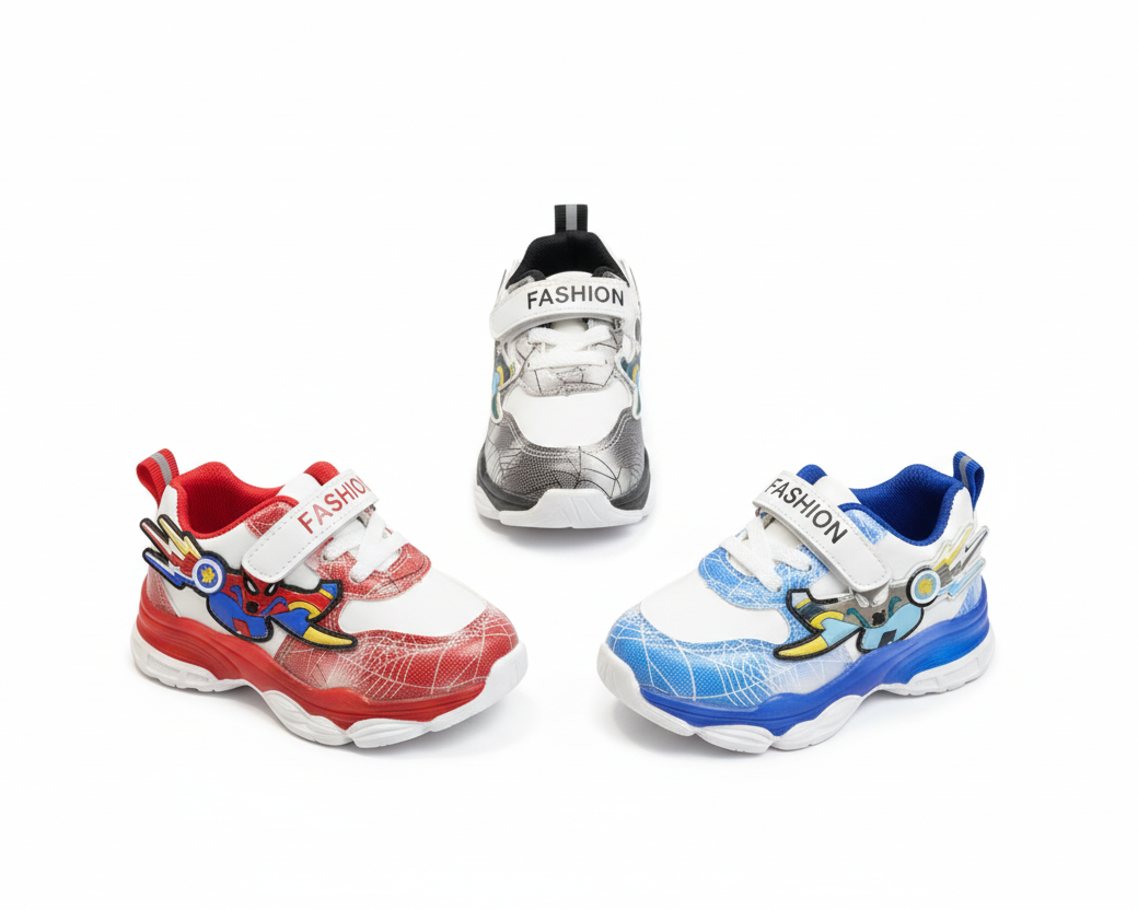 Kids LED Superhero Sneakers